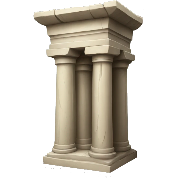 ancient pillar forward facing emoji