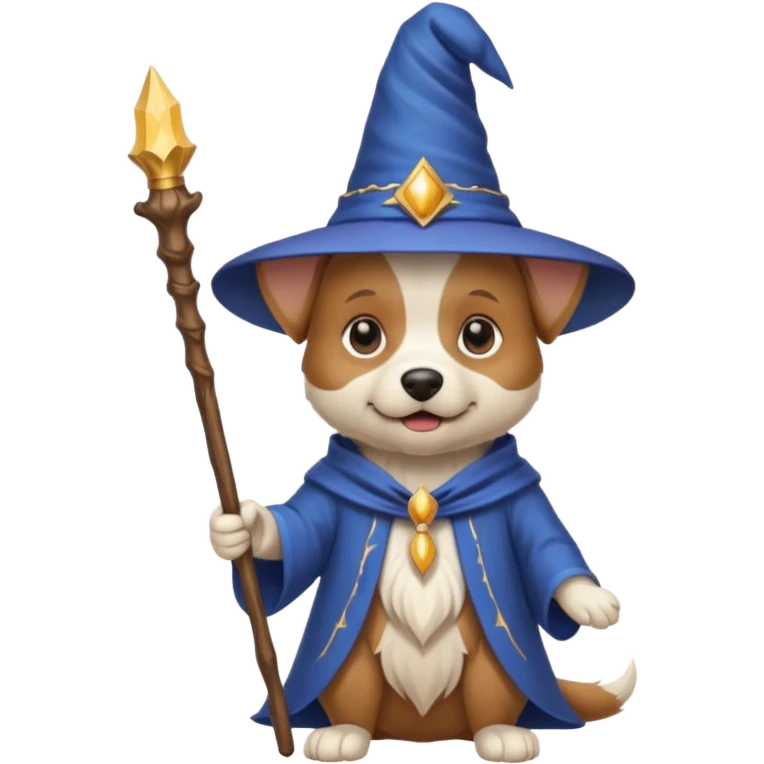 Dog wizard emoji