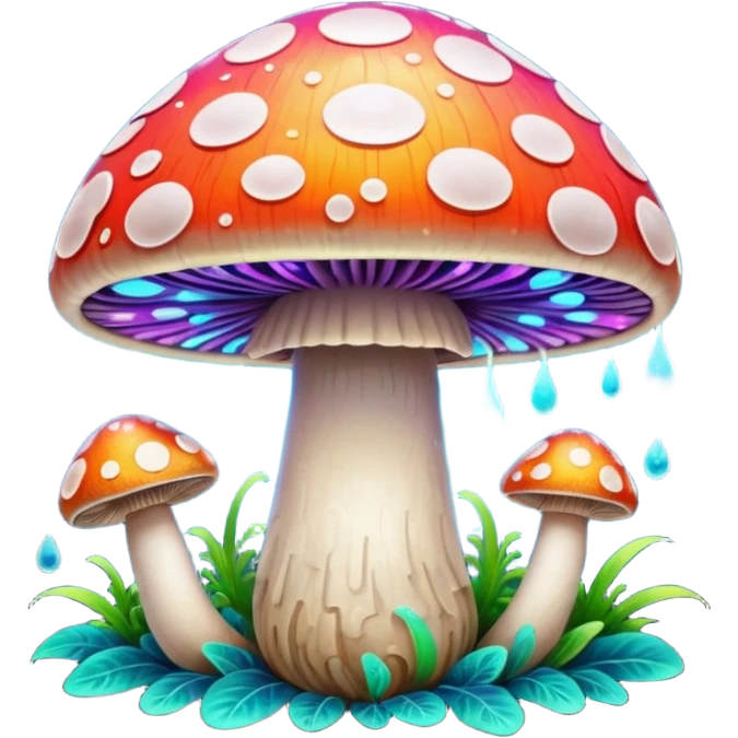 psychodelic mushroom emoji