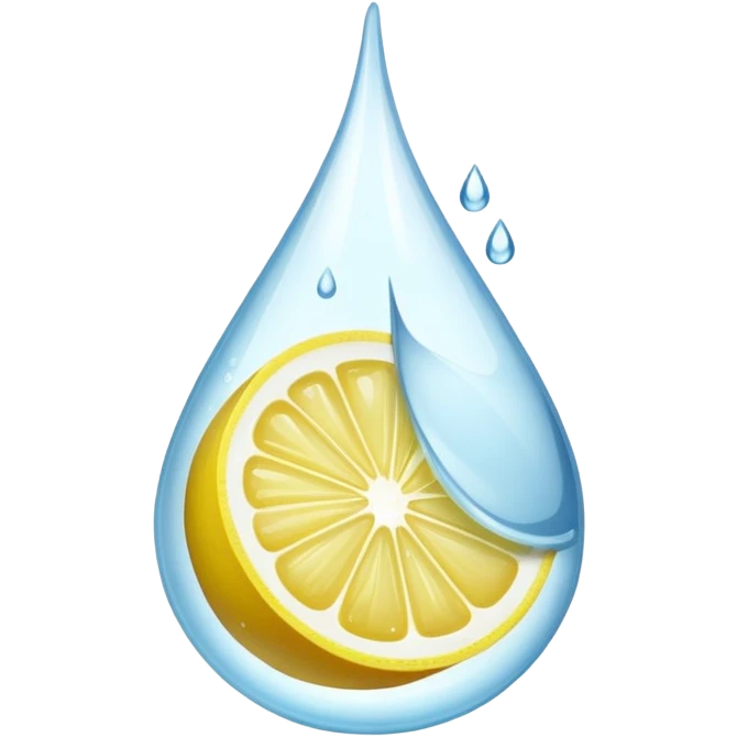 Water with lemon  emoji