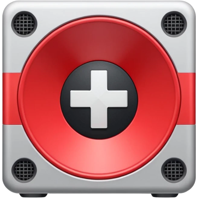 mac os icon audio speaker forbidden mute isometric red cross emoji