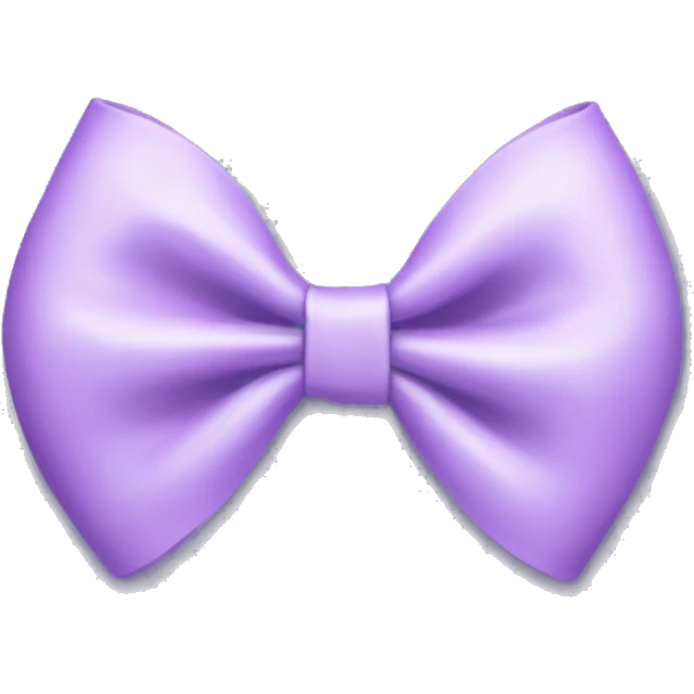 light purple coquette bow emoji