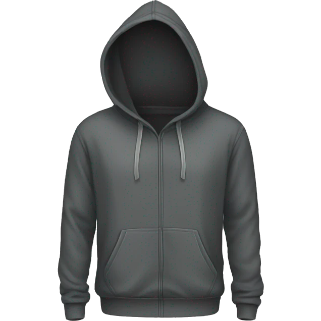 dark grey hoodie product, clothes, isolated emoji