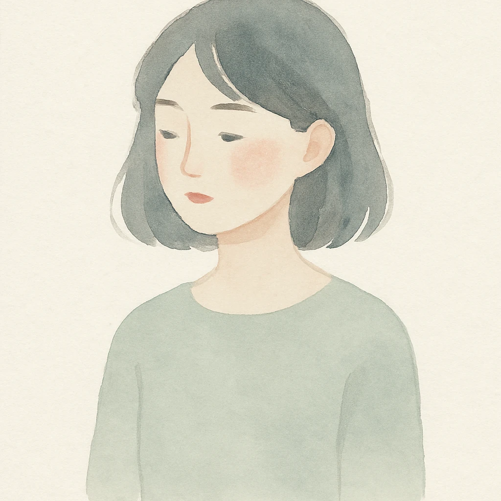 a girl in watercolor art style emoji