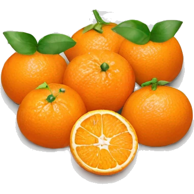 a plate of tangerines emoji
