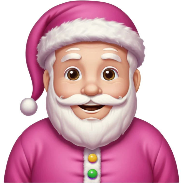 Pink, candyland, santa emoji