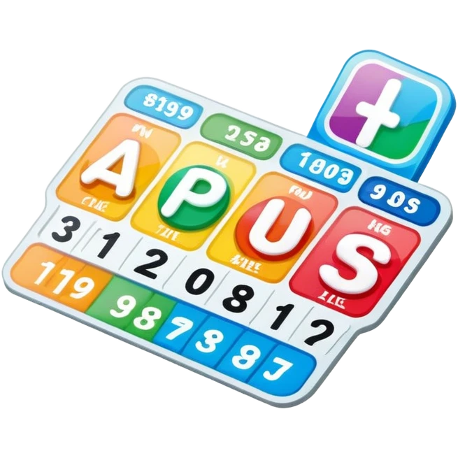 lottery scratcher ticket with a plus sign emoji