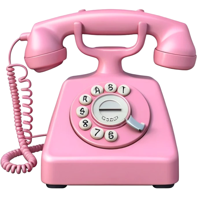 baby pink old telephone  emoji