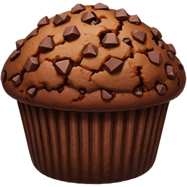 Chocolate muffin emoji