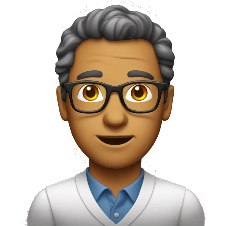 Nerd man emoji