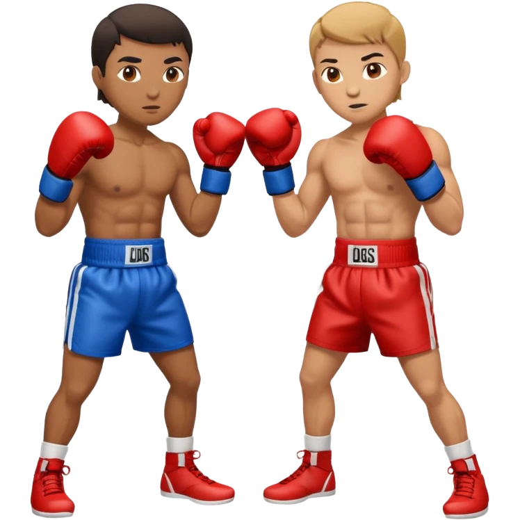 athletes in boxing gloves emoji