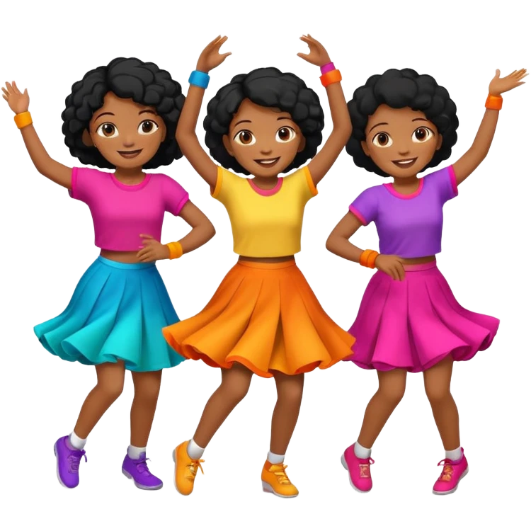 Black girls dancing emoji