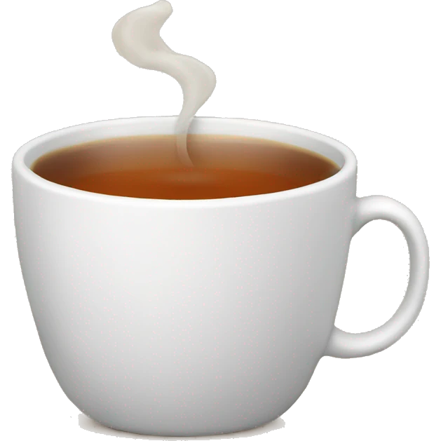 A cup of tea inside a chat  emoji