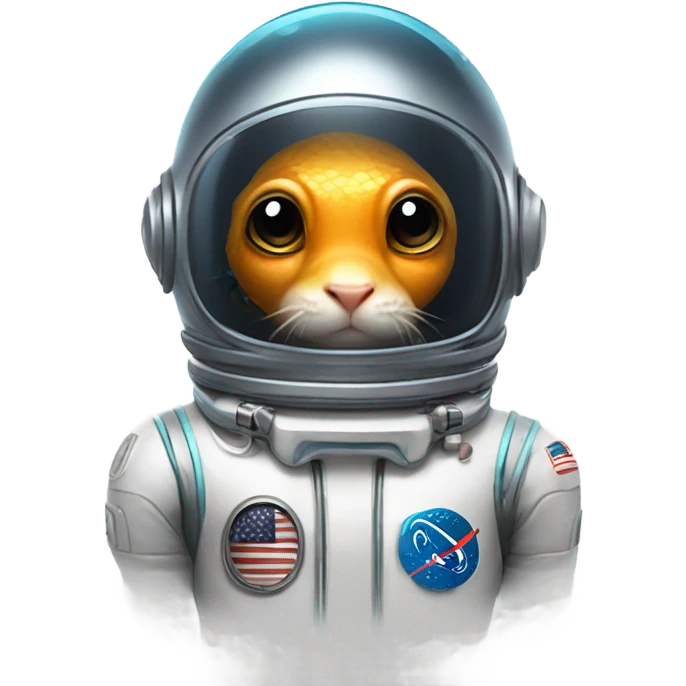 Astronaut fish emoji