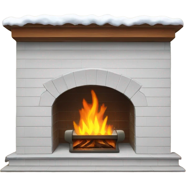 Fireplace and snow  emoji