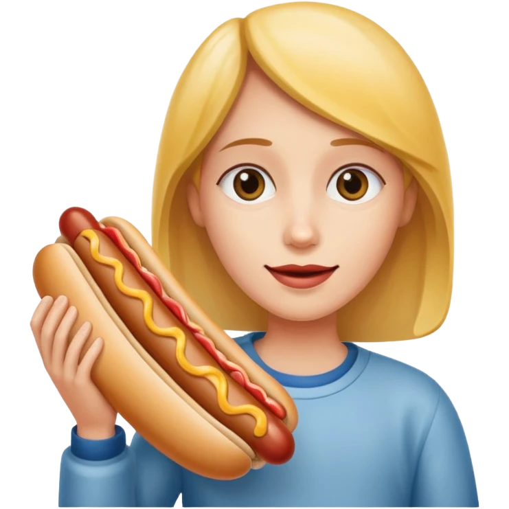 Big round boobs and hotdog emoji