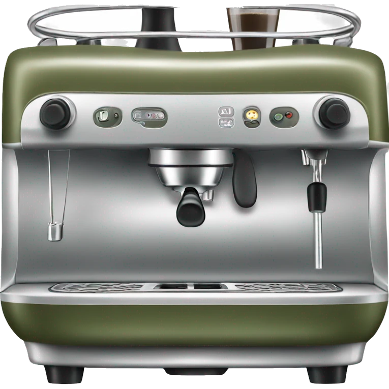 Olive green espresso machine emoji