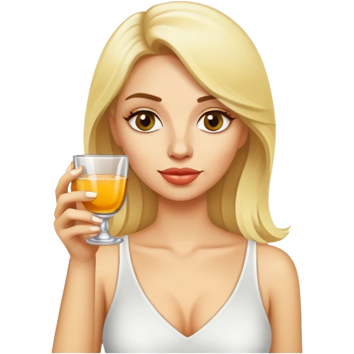 Blonde tequila drunk emoji