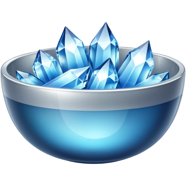 a bowl of crystal emoji