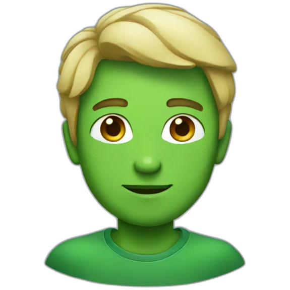Green avatar emoji
