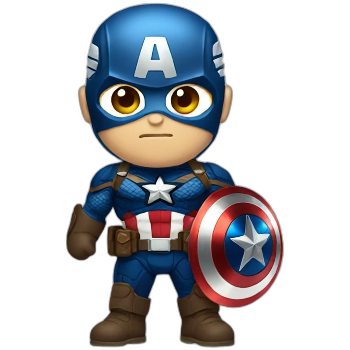 captain America with bat clothes  emoji