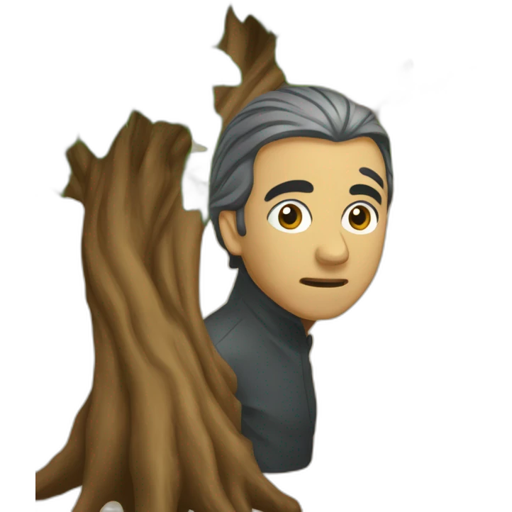 Zemmour qui mange un arbre emoji