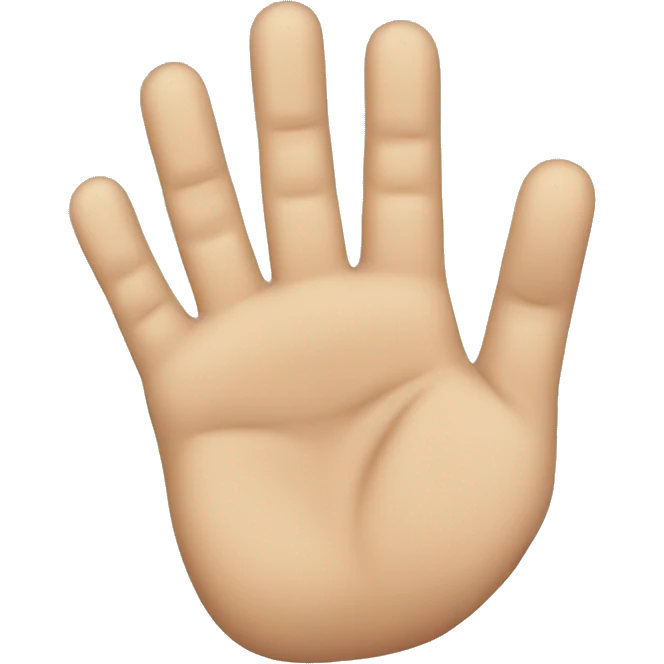 five fingers emoji