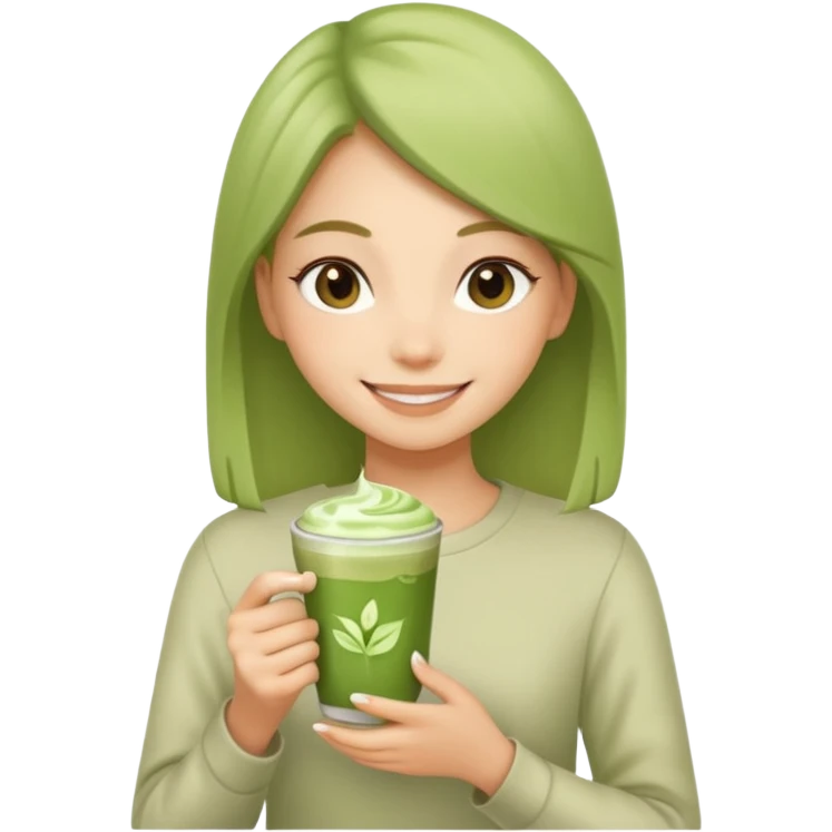 Matcha girl emoji