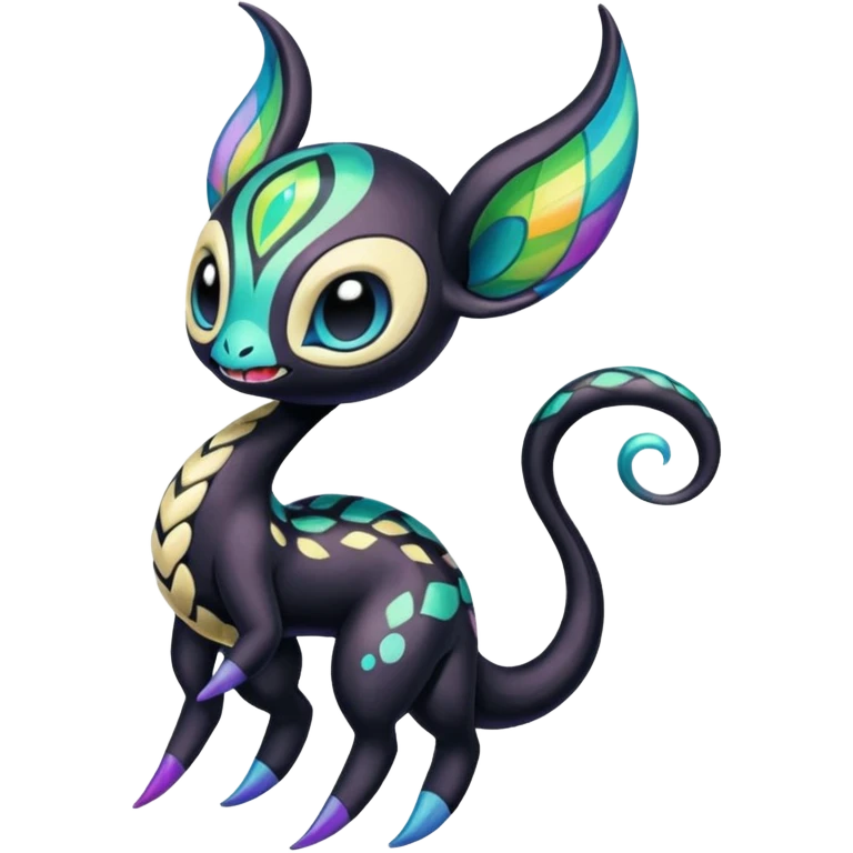 Colorful Exotic Meloetta-Venom-Stitch-Fakémon-creature-hybrid emoji