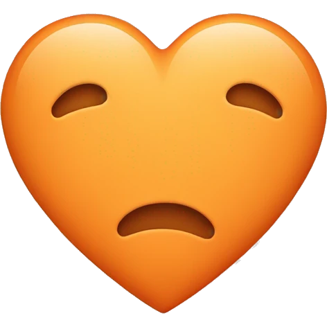 Light orange heart emoji