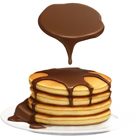 pancake with nutella muffin emoji