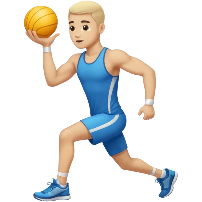 ligth man exercising emoji