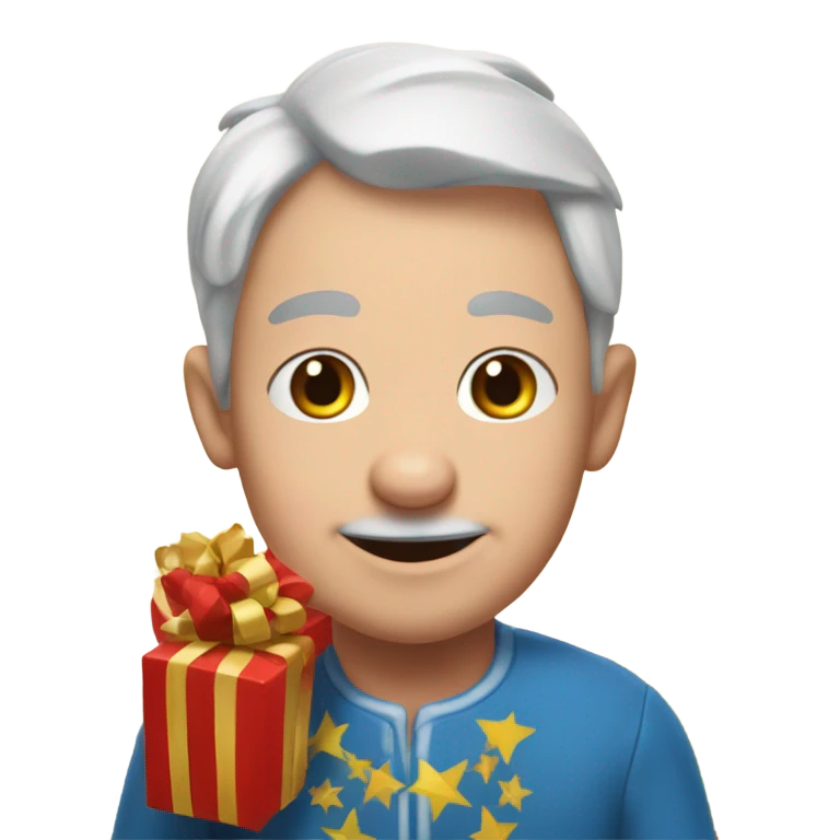Un cochon père Noel  emoji
