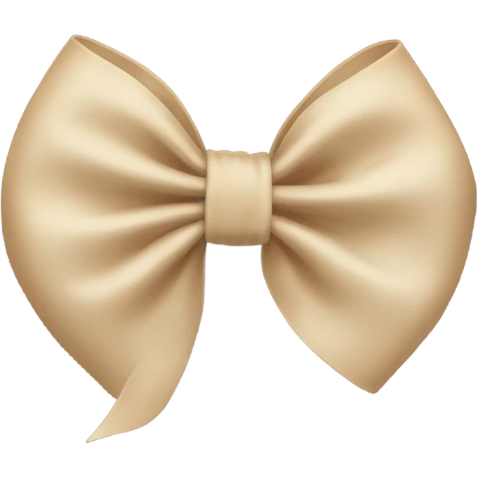 Beige bow emoji