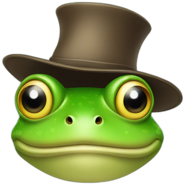 frog in hat emoji