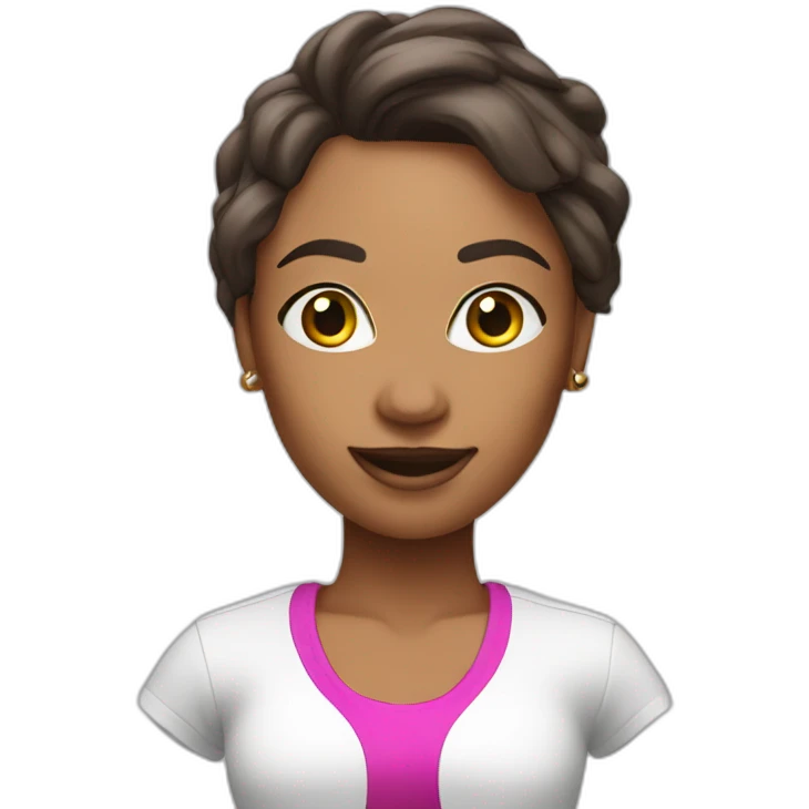 Zumba instructor small white emoji
