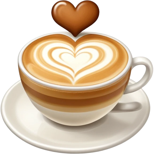 Latte art solo el dibujo emoji