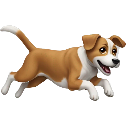 dog jumping emoji