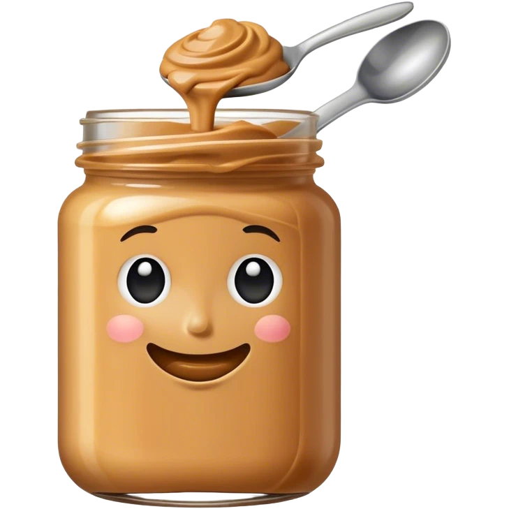 peanut butter holding a spoon emoji
