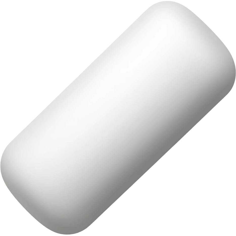 Gomme à mâcher blanche emoji