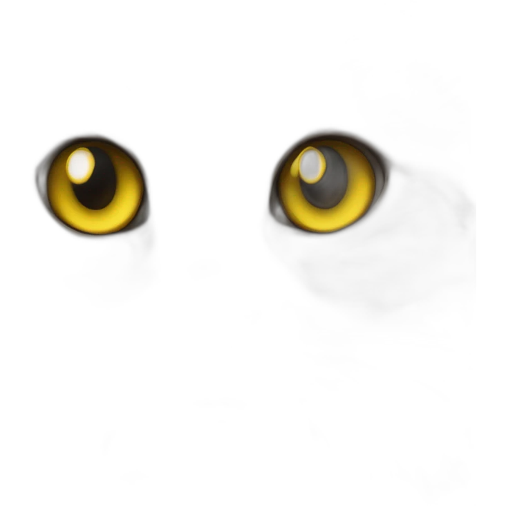 Cœur jaune mélangé avec un chat emoji