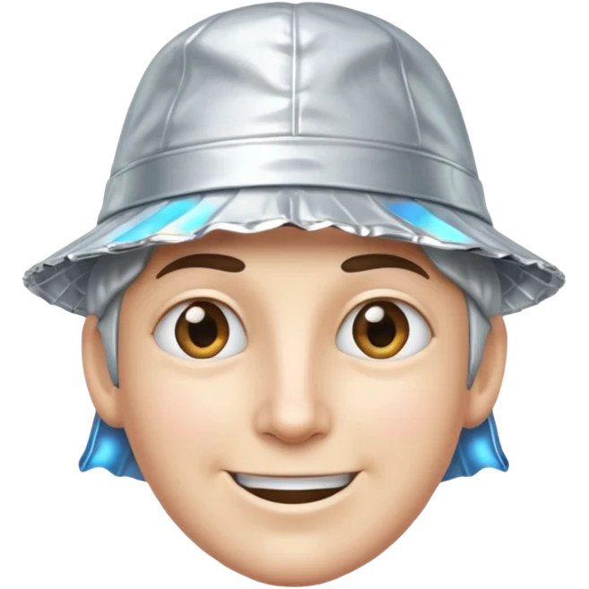 smirking tin foil hat emoji