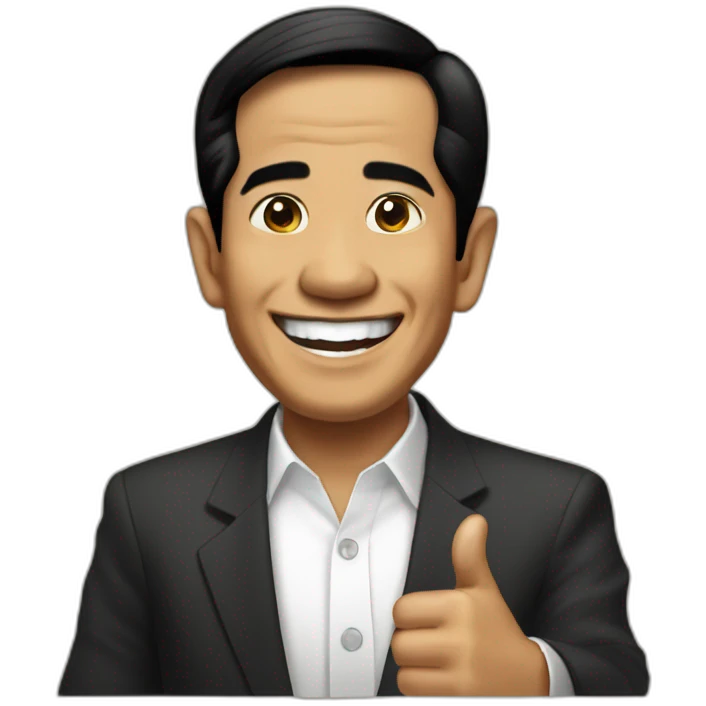 Jokowi thumbs up emoji