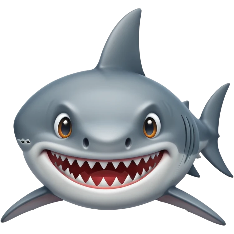 Shark peeping emoji