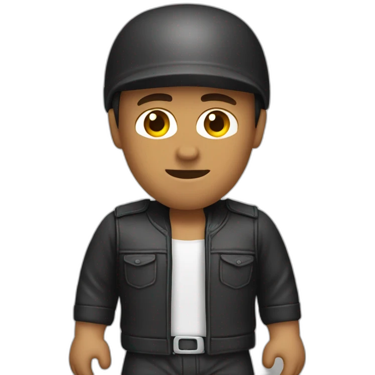 Bared Motorcycle driver emoji