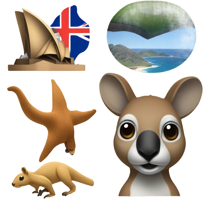 Symbols of Australia emoji