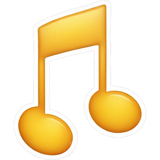music note sticker emoji