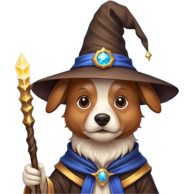 Dog wizard emoji