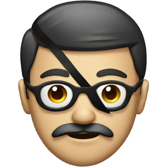 Man with eye patch and mustache emoji