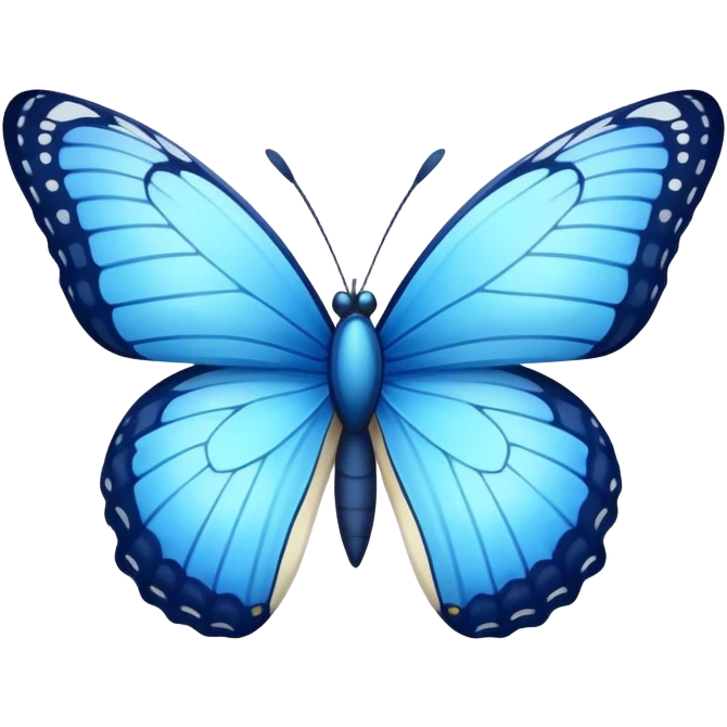 Blue butterfly emoji